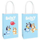 Bluey Favor Bag  8 pack of Printed Kraft Bags 8 1/2" x 5 1/4" x 3 1/4"